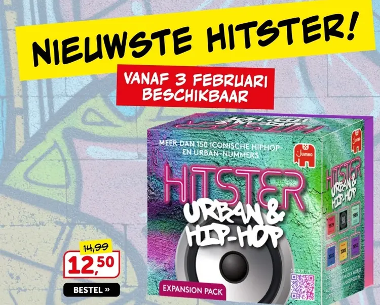 Aanbieding: Hitster Urban & Hip-Hop Expansion Pack