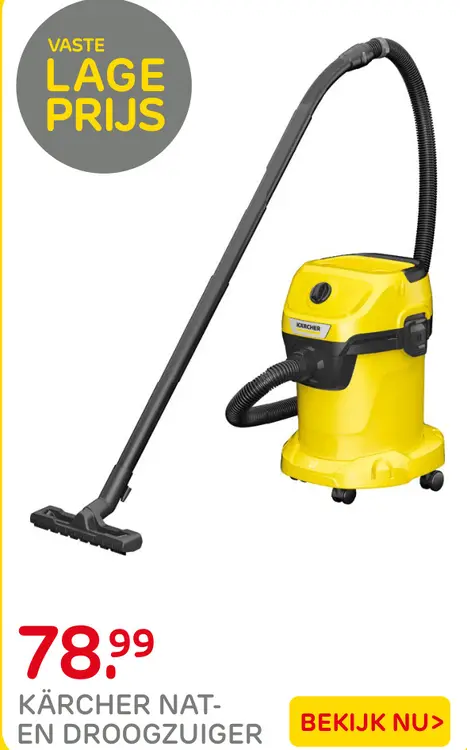 Aanbieding: Kärcher nat- en droogzuiger