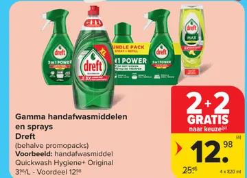 Aanbieding: Gamma handafwasmiddelen en sprays Dreft