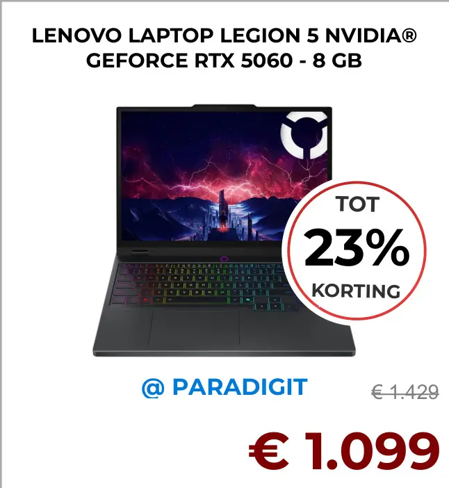 Aanbieding: Lenovo laptop legion 5
