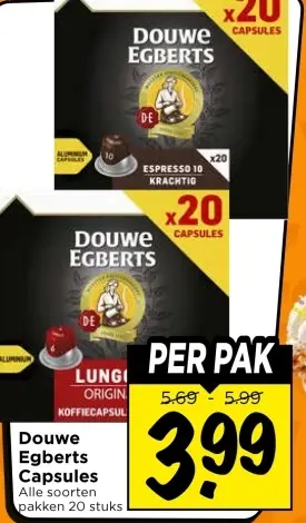 Aanbieding: Douwe Egberts Capsules