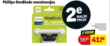 Aanbieding: Philips OneBlade navulmesjes