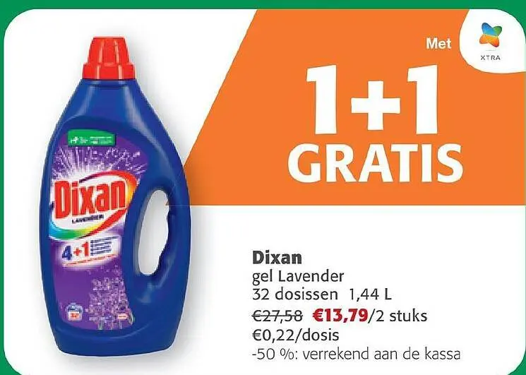 Aanbieding: Dixan gel Lavender