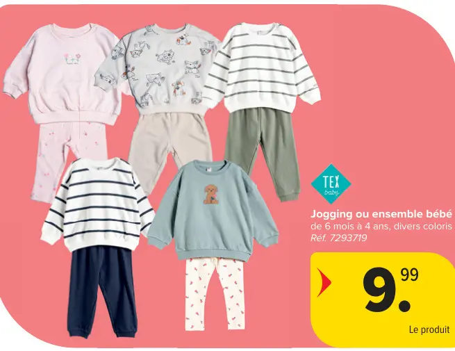Offre: Jogging ou ensemble bébé