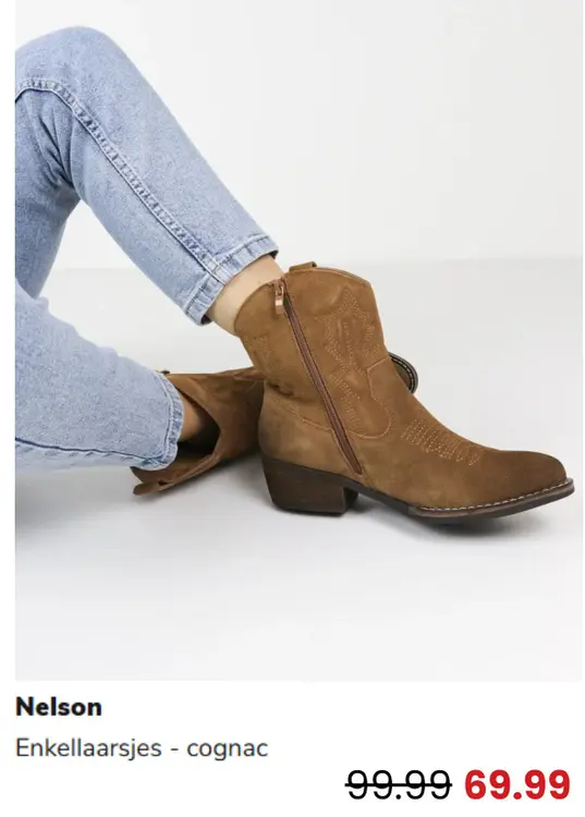 Promotie: Enkellaarsjes - cognac