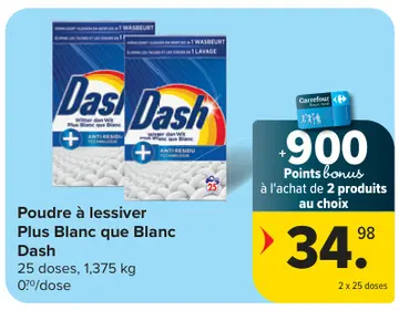 Offre: Poudre à lessiver Plus Blanc que Blanc