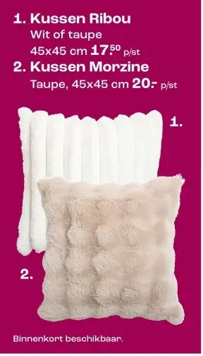 Aanbieding: Kussen Ribou of Morzine