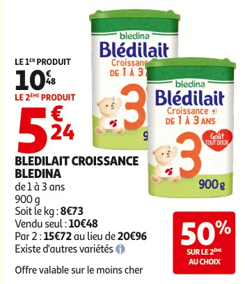 Offre: Bledilait croissance