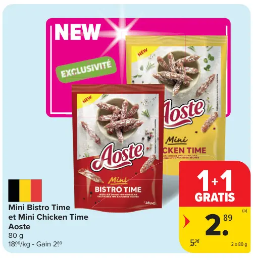 Offre: Mini Bistro Time et Mini Chicken Time
