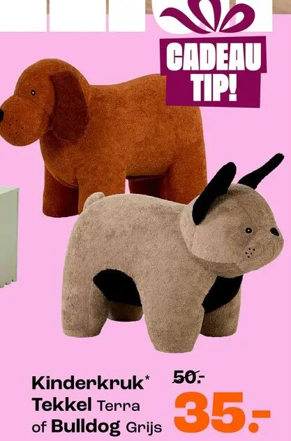 Aanbieding: Kinderkruk Tekkel Terra of Bulldog Grijs