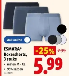 Promotie: Boxershorts