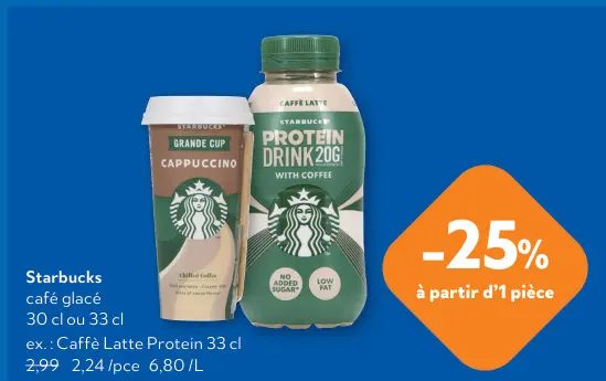 Offre: café glacé