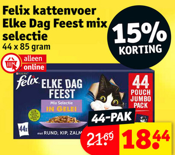 Aanbieding: Felix kattenvoer Elke Dag Feest mix selectie