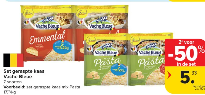 Promotie: Set geraspte kaas