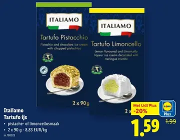Aanbieding: Italiamo Tartufo ijs