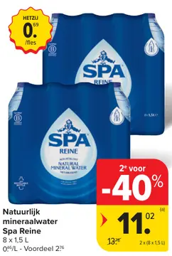 Aanbieding: Natuurlijk mineraalwater Spa Reine