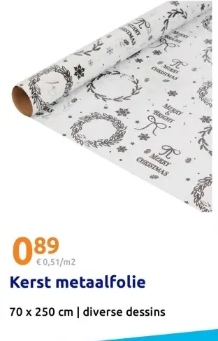 Aanbieding: Kerst metaalfolie