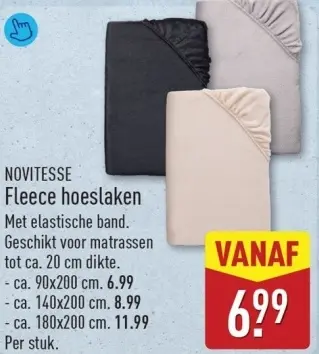 Aanbieding: Fleece hoeslaken