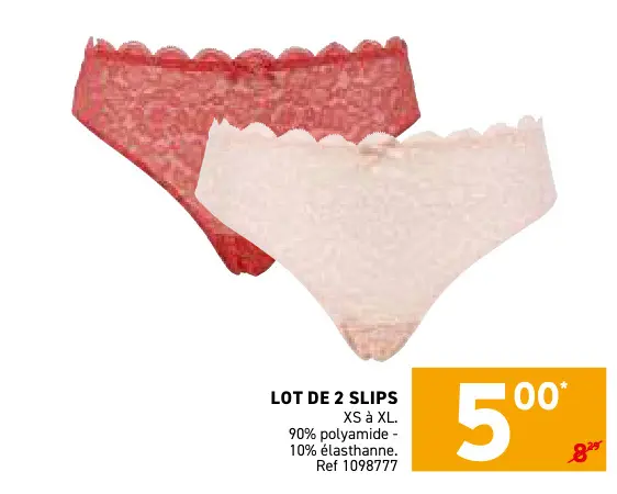 Offre: Slips