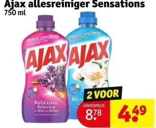 Aanbieding: Ajax allesreiniger Sensations