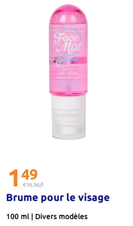 Offre: Brume pour le visage