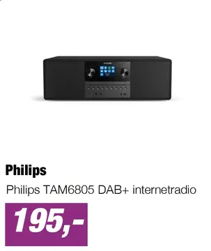 Aanbieding: Philips TAM6805 DAB+ internetradio