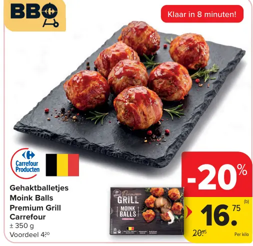 Promotie: Gehaktballetjes Moink Balls