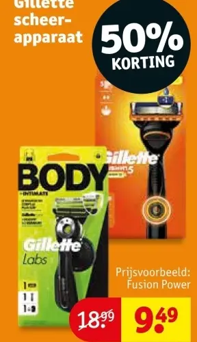 Promotie: Gillette scheerapparaat
