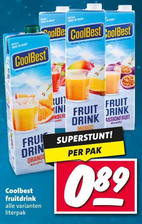 Aanbieding: Coolbest fruitdrink