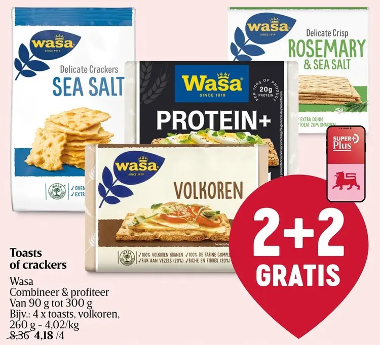 Promotie: Toasts of crackers