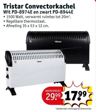 Promotie: Convectorkachel