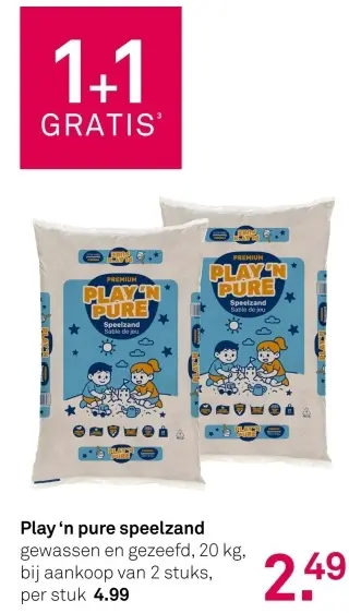 Aanbieding: Play 'n pure speelzand