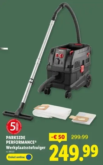 Promotie: Werkplaatsstofzuiger