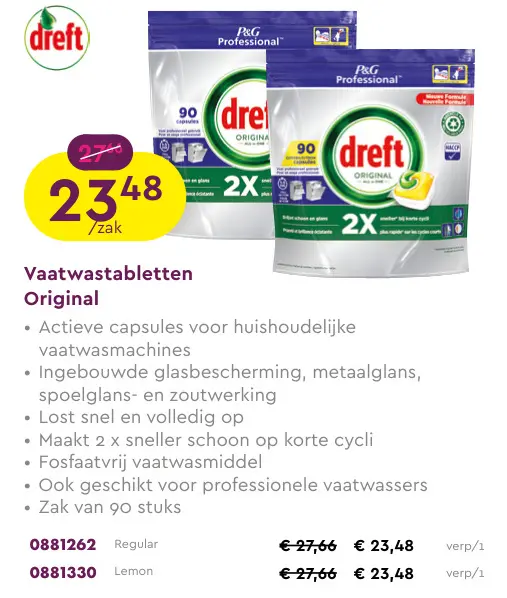 Aanbieding: Vaatwastabletten Original