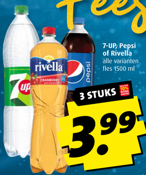 Aanbieding: 7-UP, Pepsi of Rivella