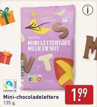 Aanbieding: Mini-chocoladeletters