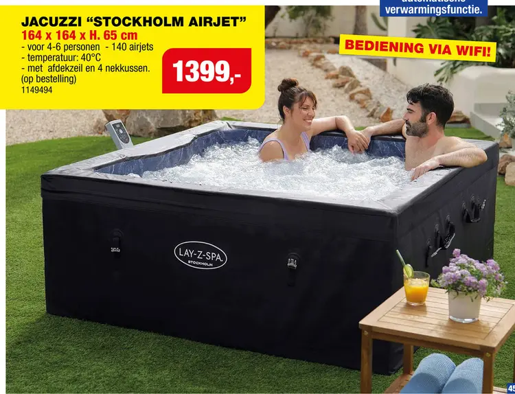 Promotie: Bestway Lay-Z-Spa Stockholm Airjet 6