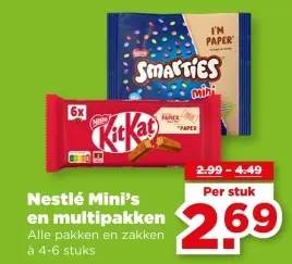 Aanbieding: Nestlé Mini's en multipakken