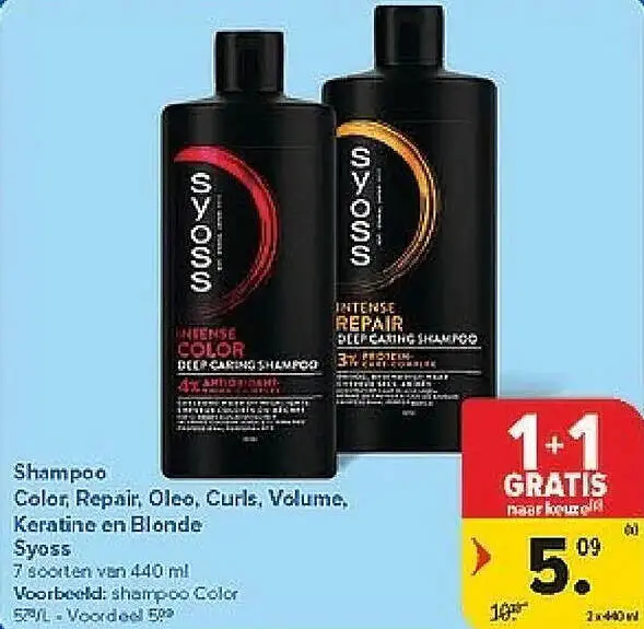 Promotie: Shampoo Color, Repair, Oleo, Curls, Volume, Keratine en Blonde