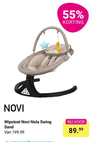 Aanbieding: Wipstoel Novi Nola Swing Sand