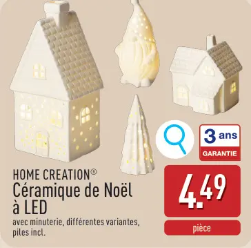 Offre: Céramique de Noël à LED