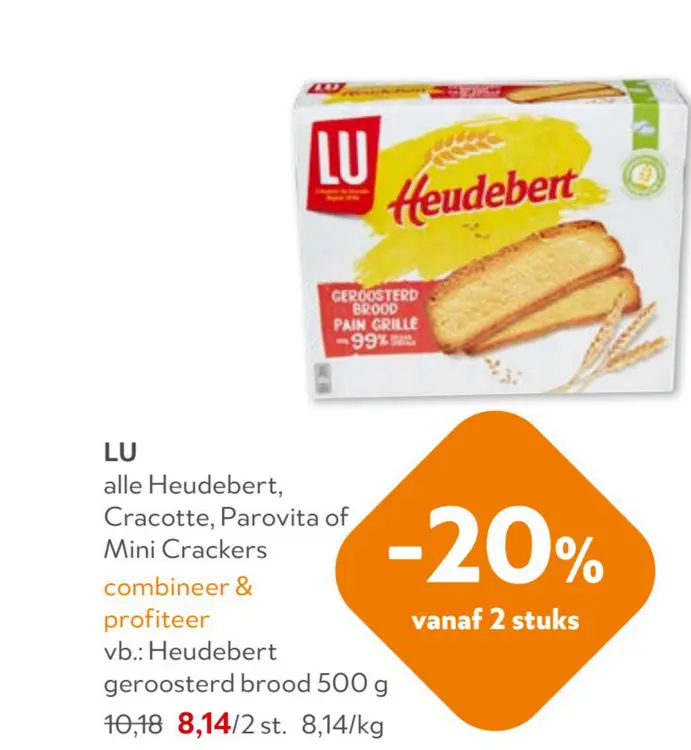 Promotie: Alle Heudebert, Cracotte, Parovita of Mini Crackers