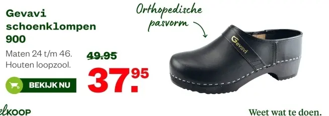 Aanbieding: Gevani schoenklompen 900