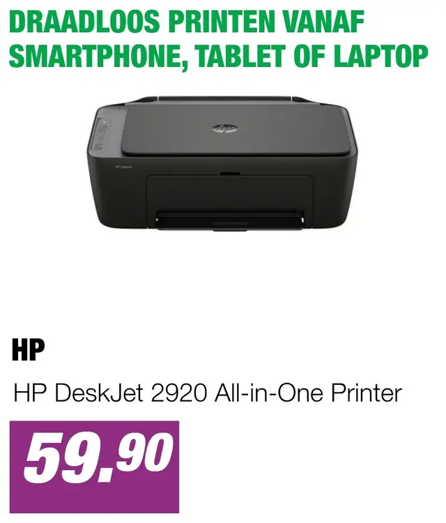 Aanbieding: HP DeskJet 2920 All-in-One Printer