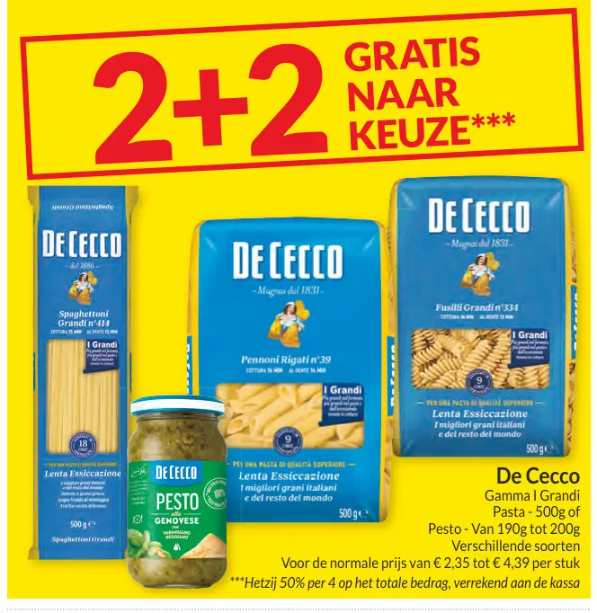 Promotie: Gamma I Grandi Pasta