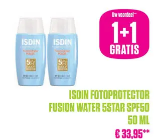 Aanbieding: Isdin Fotoprotector Fusion Water 5star SPF50 50 ml