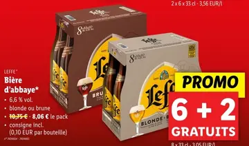 Offre: LEFFE Bière d'abbaye