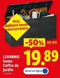 Offre: Coffre de jardin
