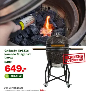 Aanbieding: Grizzly Grills kamado Original Large