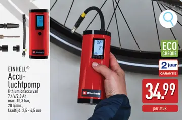 Aanbieding: EINHELL® Accu-luchtpomp